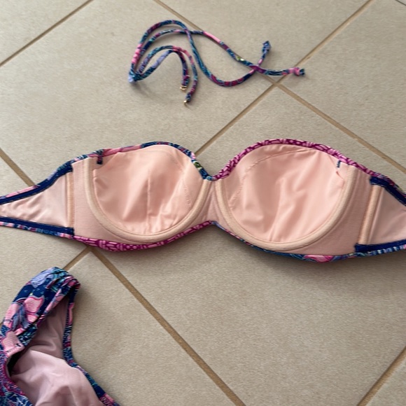 Floral Periwinkle lavender bikini set - Picture 3 of 4